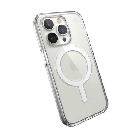Speck Presidio Perfect-Clear + MagSafe - iPhone 14 Pro Tasche mit MICROBAN-Beschichtung (Klar)