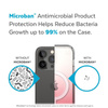 Speck Presidio Perfect-Clear + Ombre + MagSafe - iPhone 14 Plus Case with MICROBAN Coating (Clear / Vintage Rose Fade)