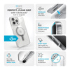 Speck Presidio Perfect-Clear Grip ClickLock & MagSafe - tok iPhone 16 Pro Max (átlátszó / krómozott kivitelben / derűs ezüst)