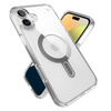 Speck Presidio Perfect-Clear ClickLock & MagSafe - Coque pour iPhone 16 Plus (Transparent / Finition Chrome / Argent Serein)