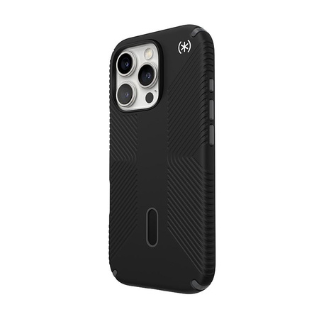 Speck Presidio2 Grip ClickLock & MagSafe - iPhone 16 Pro Tasche (Schwarz / Schiefergrau / Weiß)