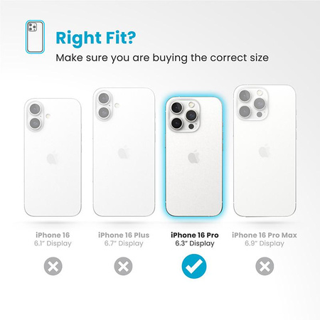 Speck Presidio Perfect-Clear ClickLock & MagSafe - iPhone 16 Pro Case (Clair / Finition Chrome / Argent Serein)
